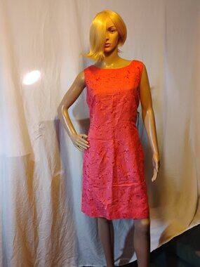 Jessica Howard | Pink Sleeveless Embroidered Floral Dress | New with Tags